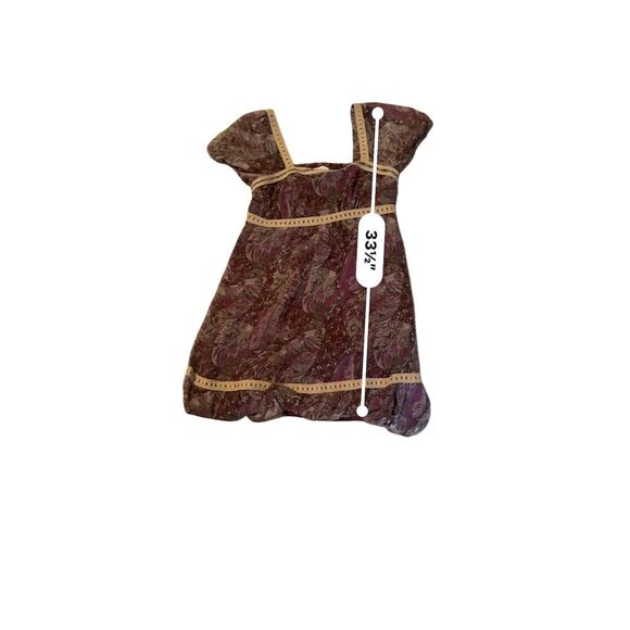 Loft Women's Size 10 Purple Paisley Short Dress Bohemian Casual - Picture 8 of 8